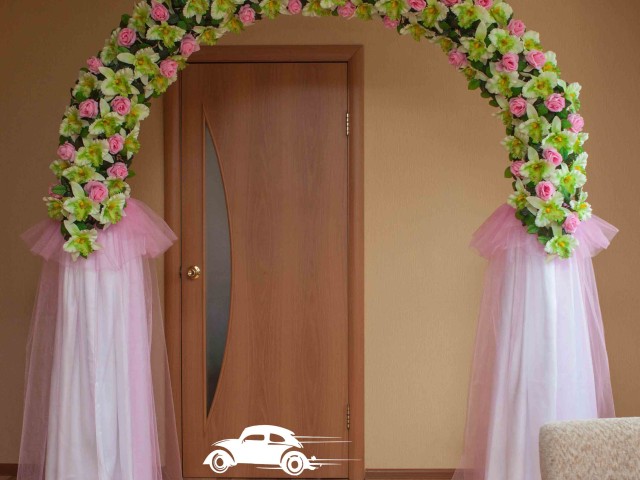 Украшение свадьбы аркой из цветов — Офелия